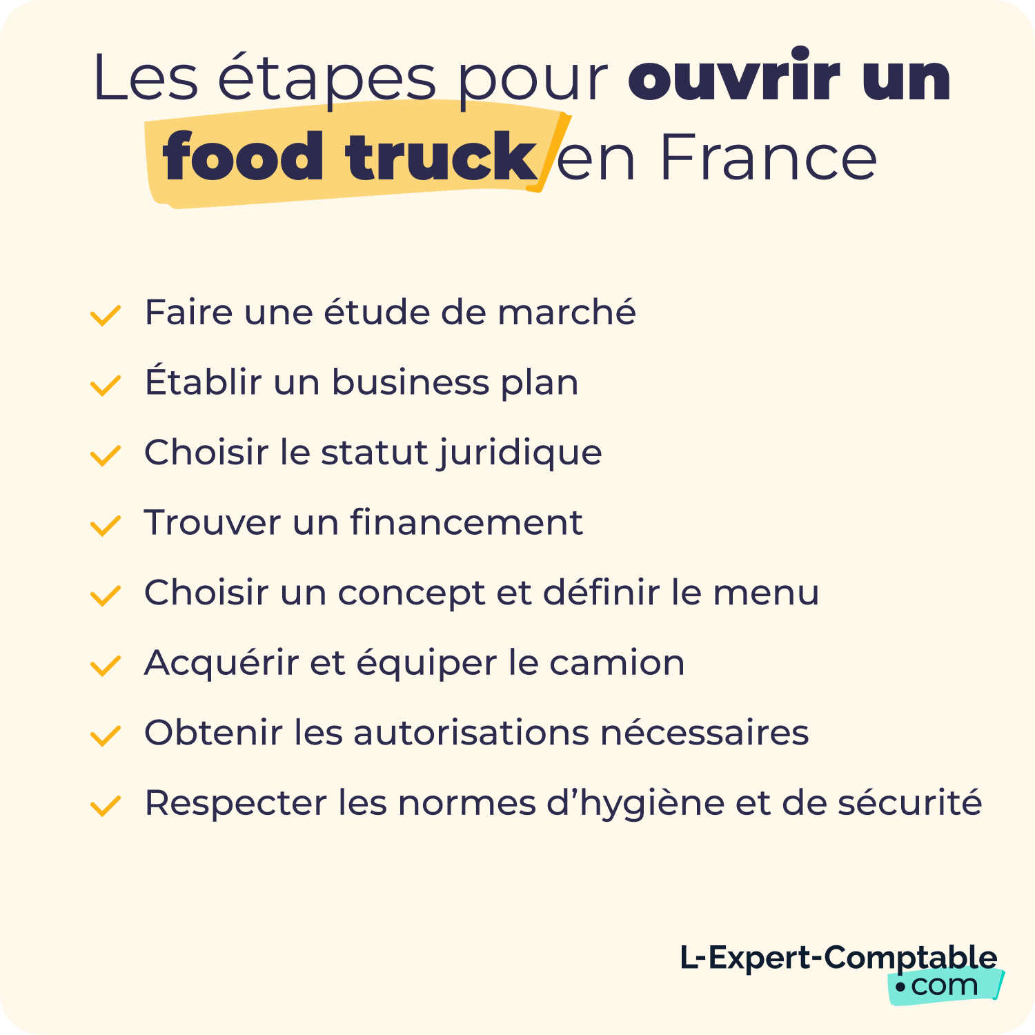 Les étapes pour ouvrir un food truck (2025 )